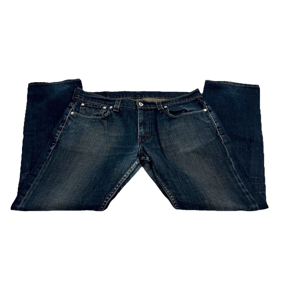 Levis 511 Jeans‎ Mens 34x30 Blue Medium Wash Slim Stretch Denim Faded Worn